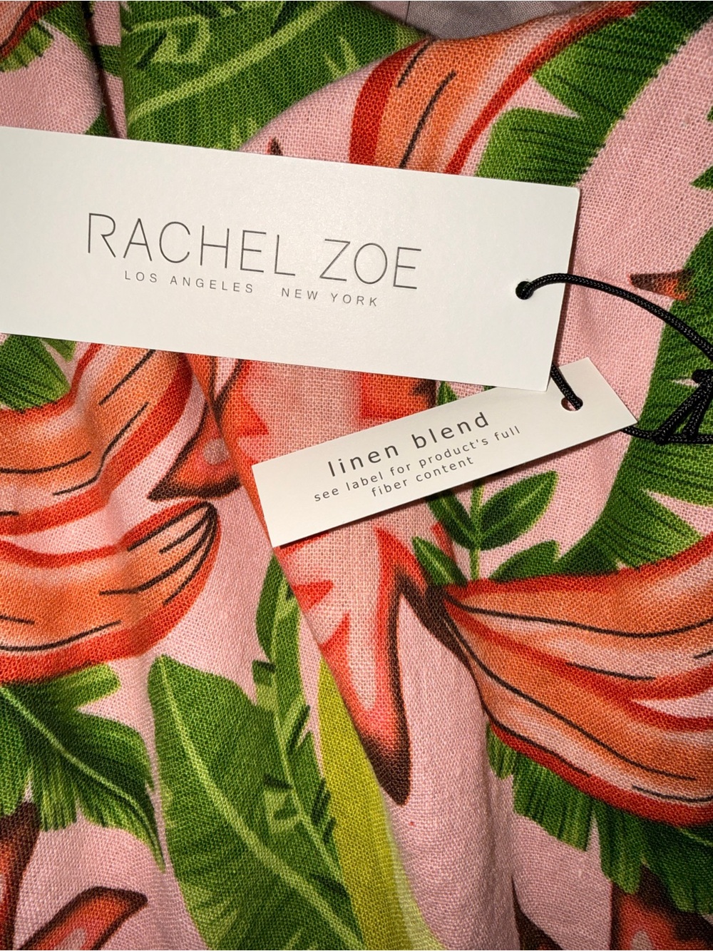 Rachel Zoe Tropical Pink Banana Leaf Slip Romper/ Dress/ sz. Small - Picture 6 of 8